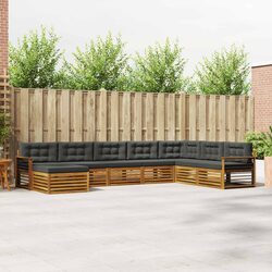 8-Piece Modular Outdoor Sofa Set with Cushions