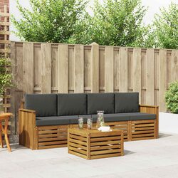 Modular Outdoor Sofa Set - 5 Pieces in Natural Anthracite