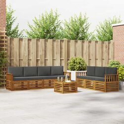 8-Piece Modular Outdoor Furniture Set in Acacia Wood