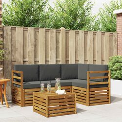 5-Piece Modular Outdoor Sectional Sofa Set in Natural