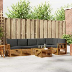 7-Piece Modular Sectional Sofa Set for Outdoor Areas