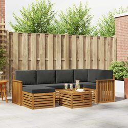 7-Piece Modular Sectional Sofa Set for Outdoor Spaces
