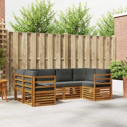 Modular 6-Piece Outdoor Sectional Sofa Set