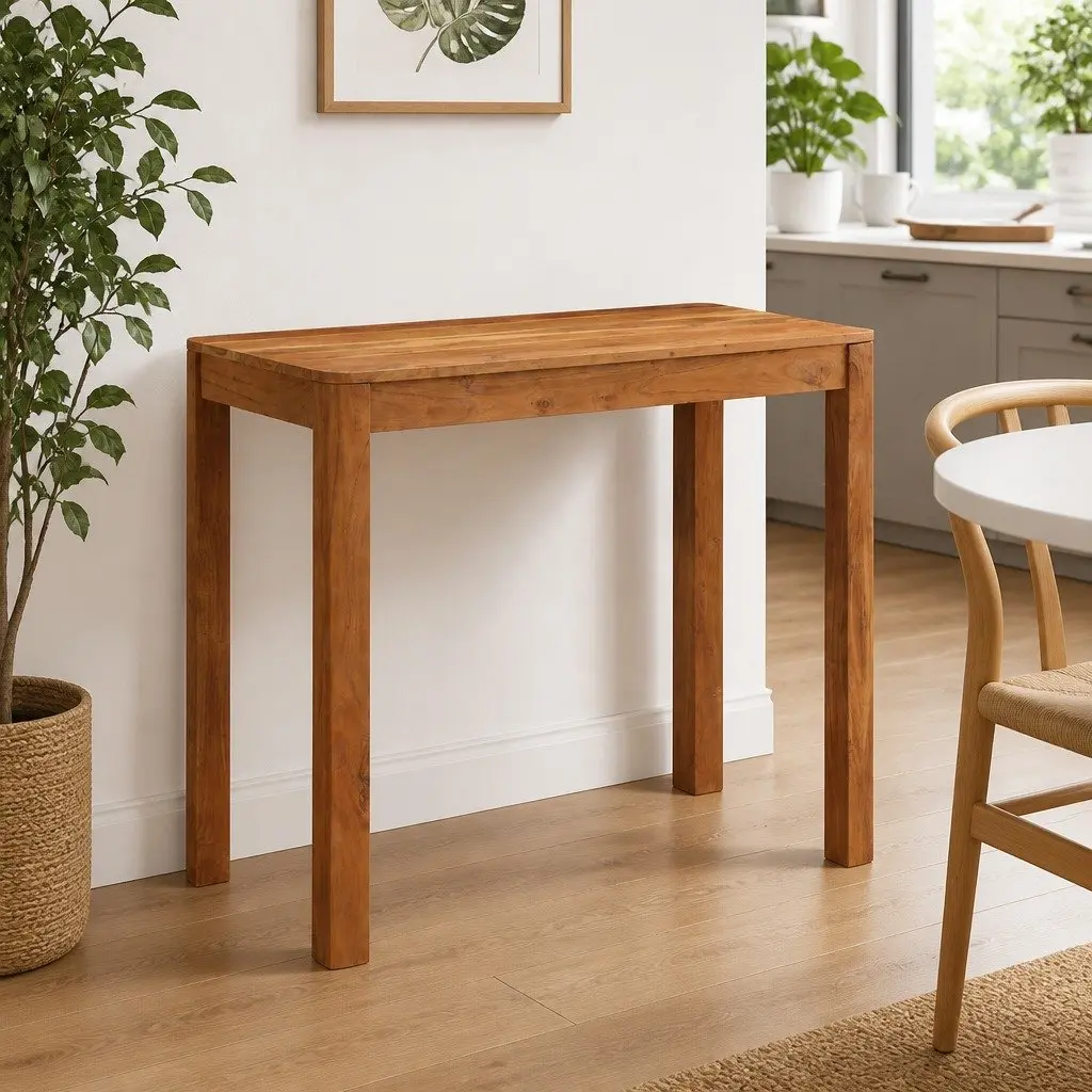 Bar Table Solid Wood Honey Brown 110 cm x 55 cm x 106 cm