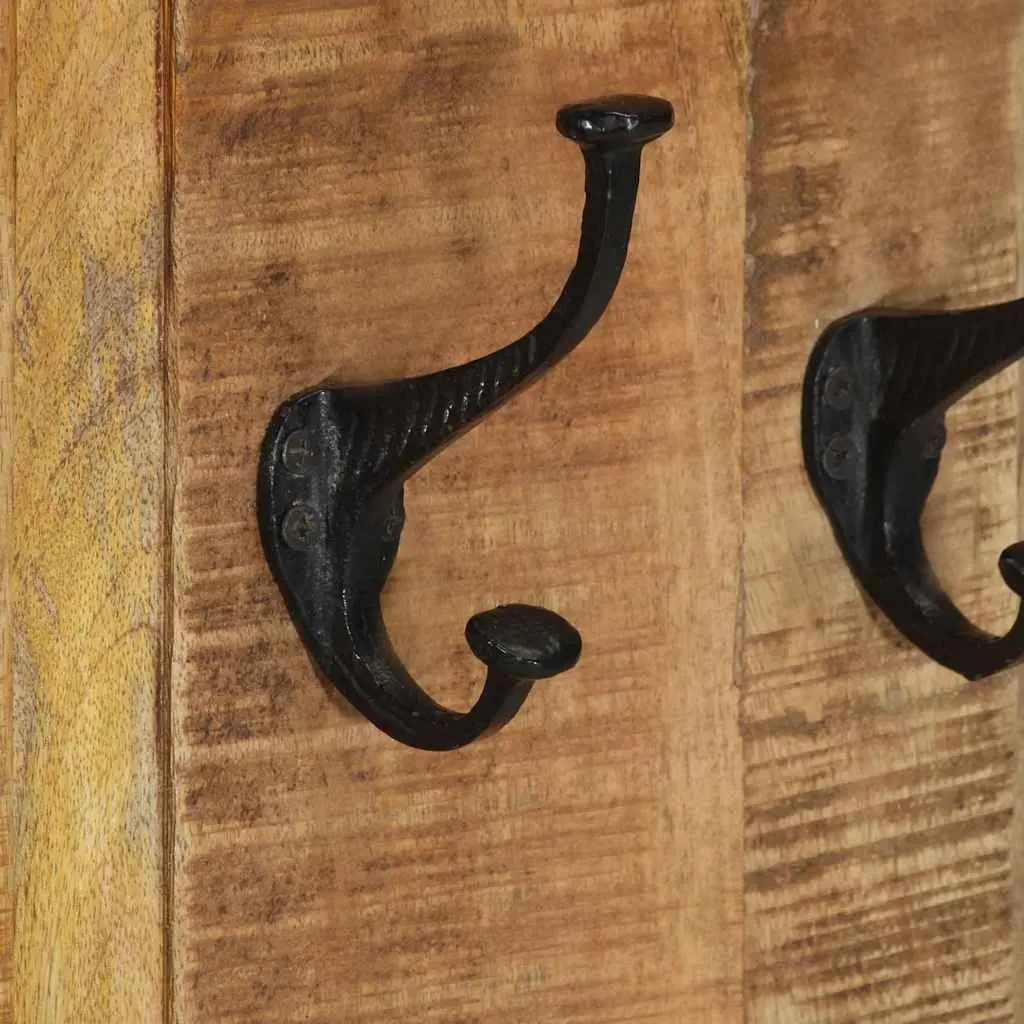 Coat Racks Solid Wood Wall-Mounted Retro 38 x 100 cm Brown 2 Pieces