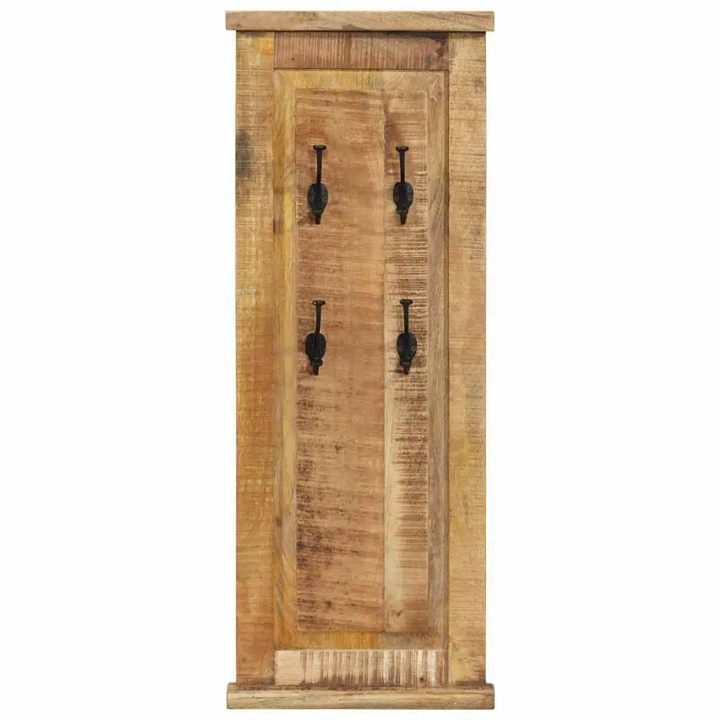 Coat Racks Solid Wood Wall-Mounted Retro 38 x 100 cm Brown 2 Pieces