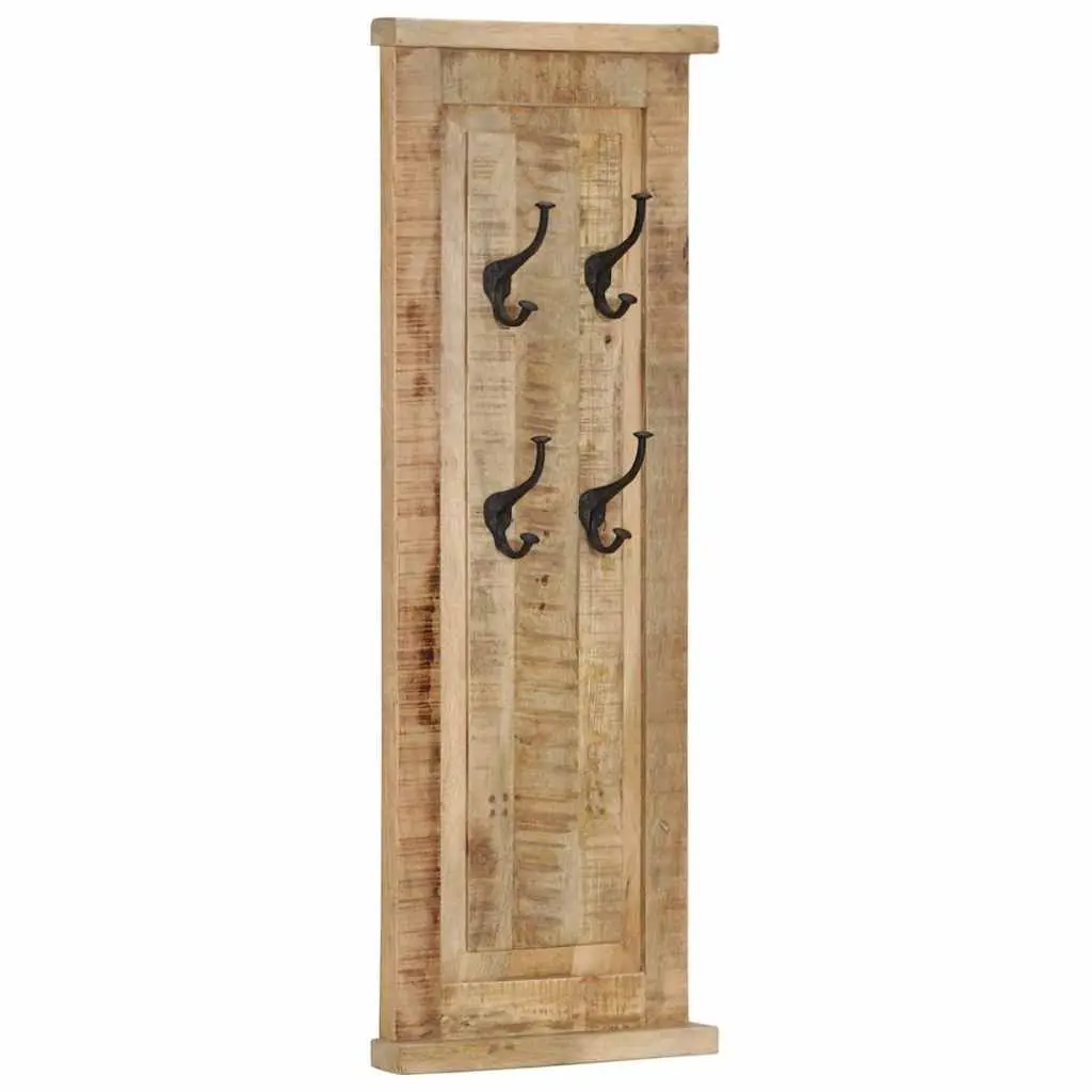 Coat Racks Solid Wood Wall-Mounted Retro 38 x 100 cm Brown 2 Pieces