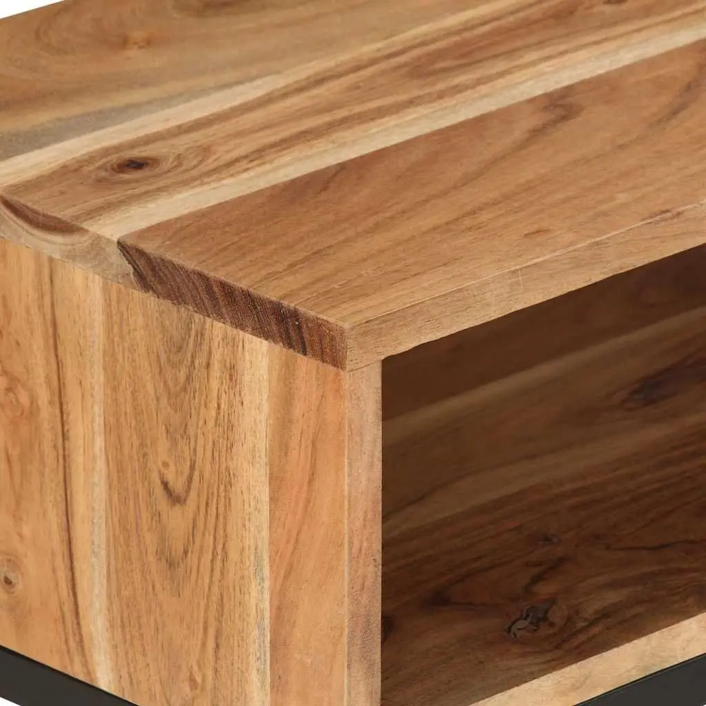 TV Cabinet Solid Wood Acacia Brown Storage Unit 160x30x45 cm