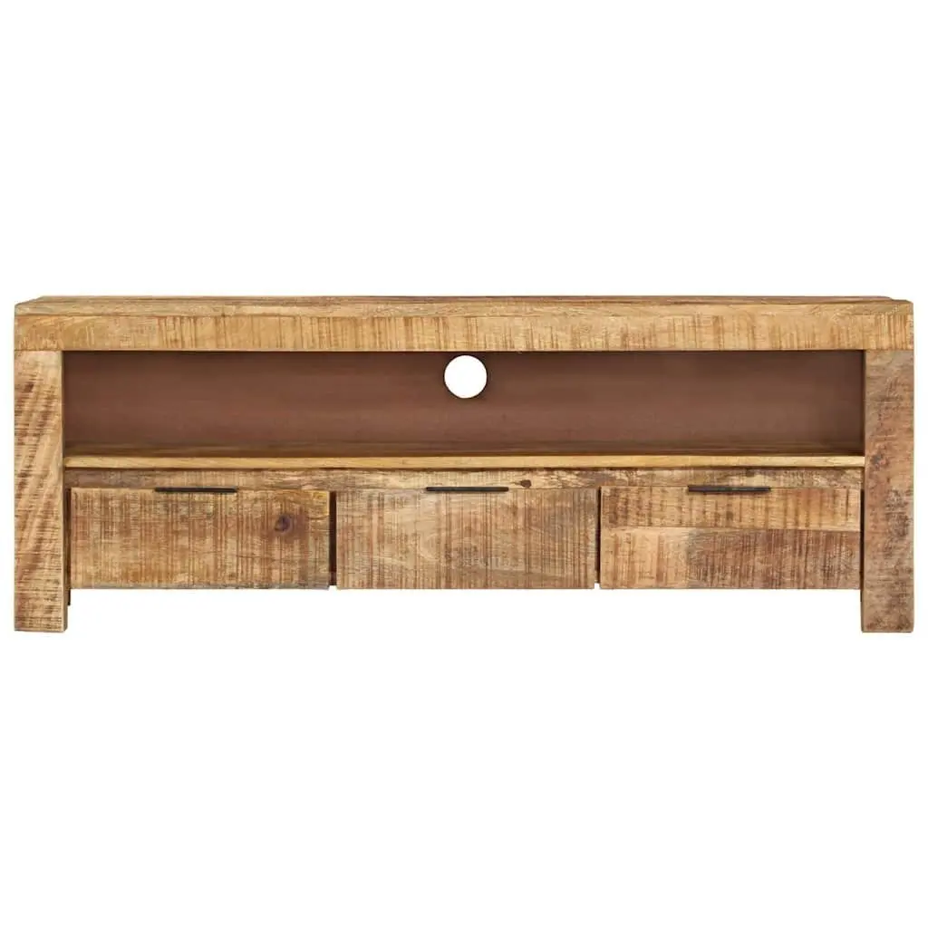TV Cabinet Wooden Media Unit with Drawers 110x30x40 cm Brown