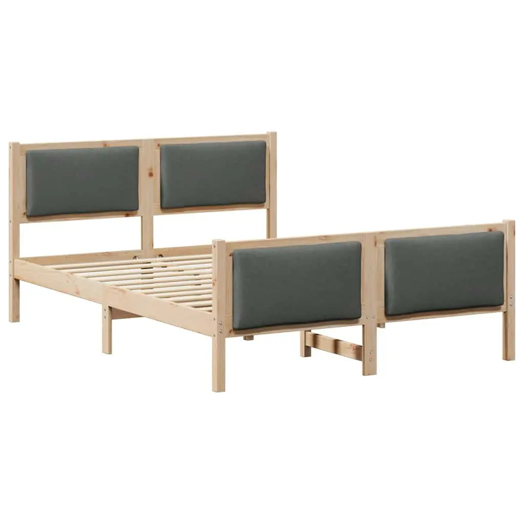 Bed Frame with Headboard Modern 150 x 200 cm Brown