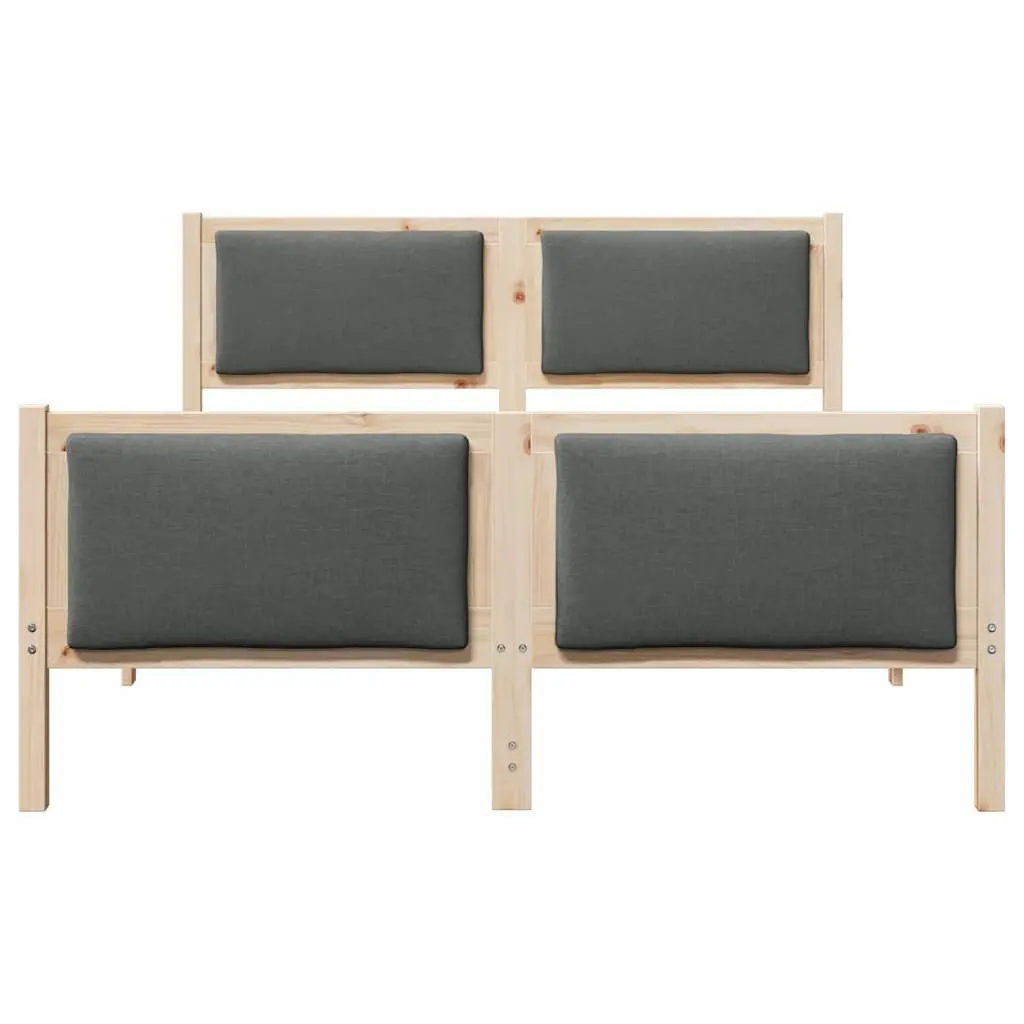 Bed Frame with Headboard Modern 150 x 200 cm Brown