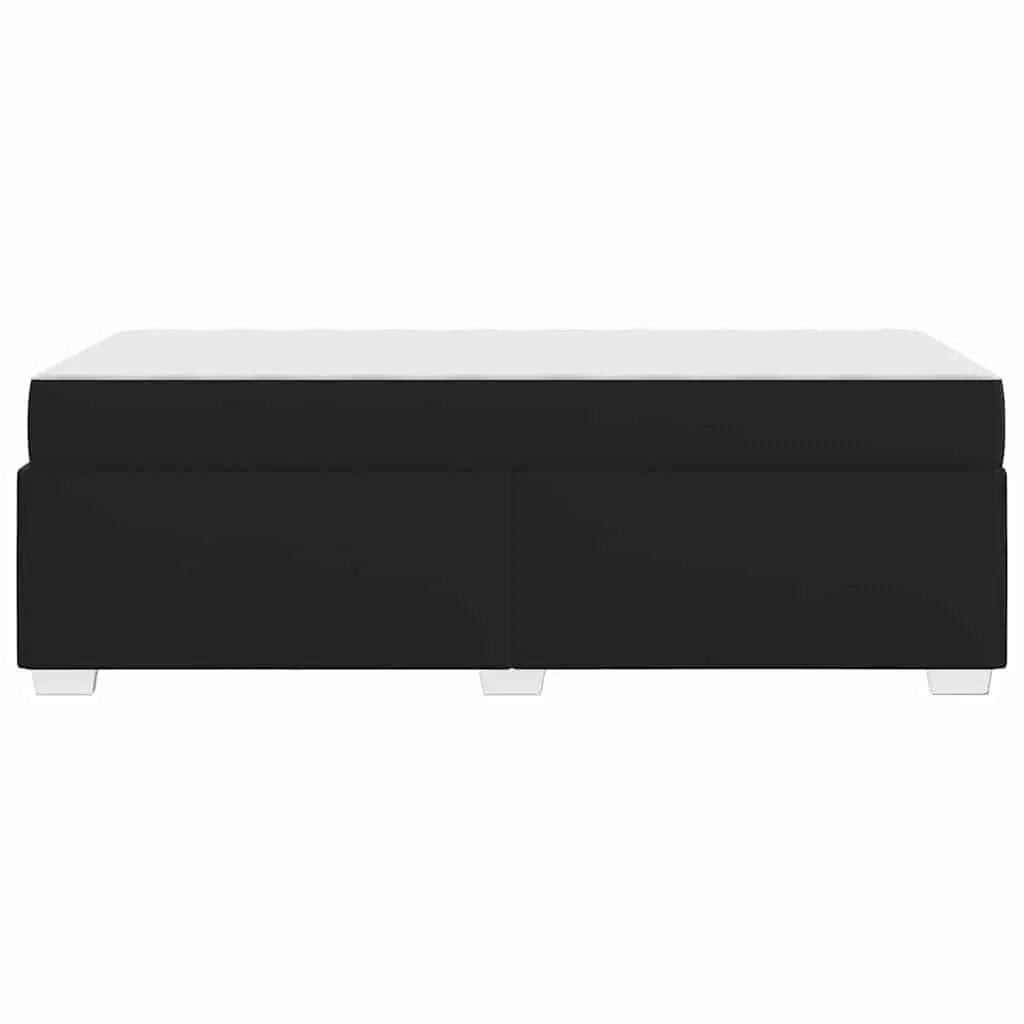 Bed Frame with Mattress Medium-Firm 90 x 190 cm Black
