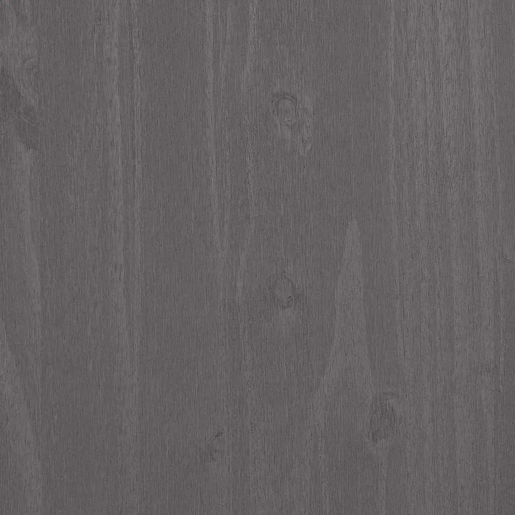 Pinewood Sideboard Grey Storage Cabinet with Ample Space 90cm Width 40cm Depth 80cm Height and Sliding Drawers