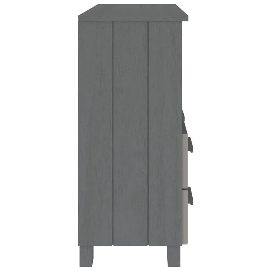 Wooden Sideboard Storage Cabinet with Drawers Compartment Grey Buffet Furniture