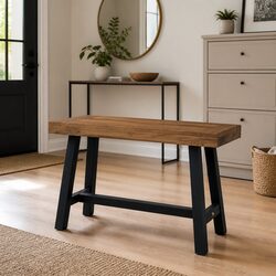 80cm Solid Teak Wood Bench for Dining Areas
