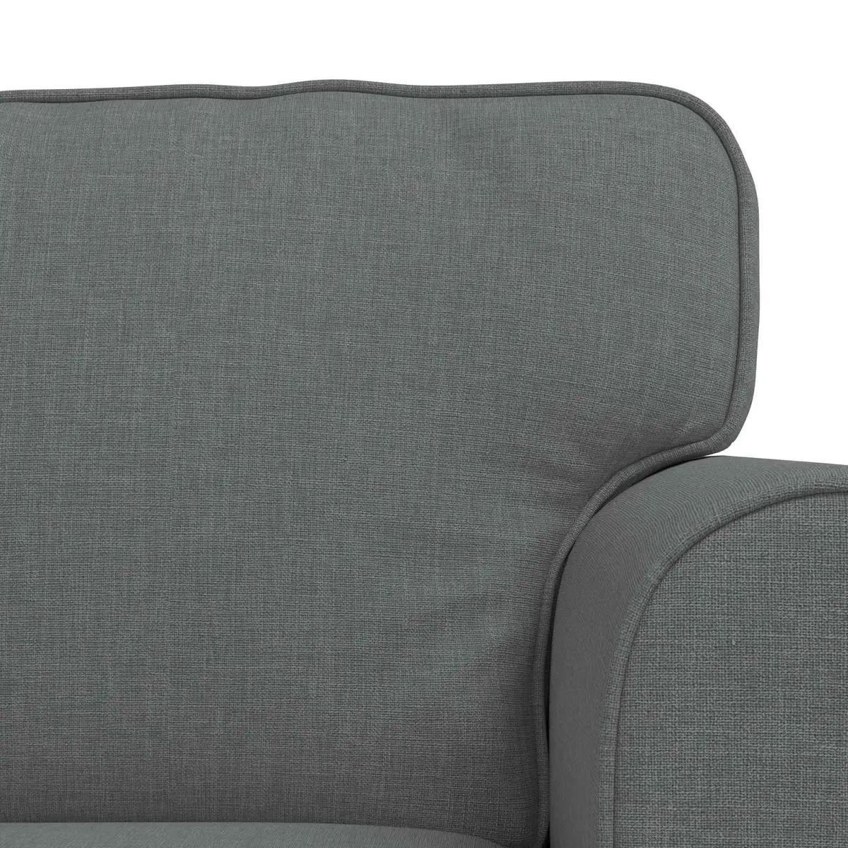 Sofa Set 2 pcs Grey Modular Living Room Furniture Modern Contemporary Design