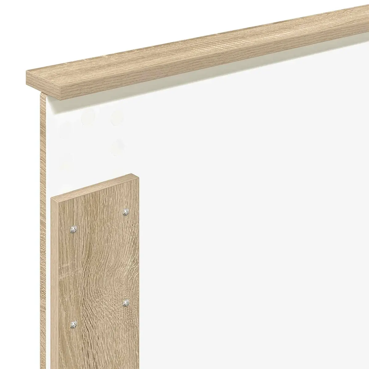 Bed Frame with Storage Drawer Modern Minimalist 90 x 190 cm Sonoma Oak