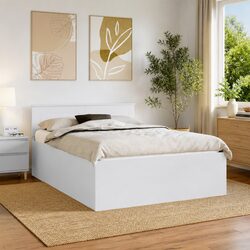 Engineered Wood Bed Frame with Headboard 150 x 200 cm