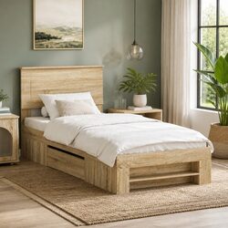 Engineered Wood Bed Frame with Headboard
