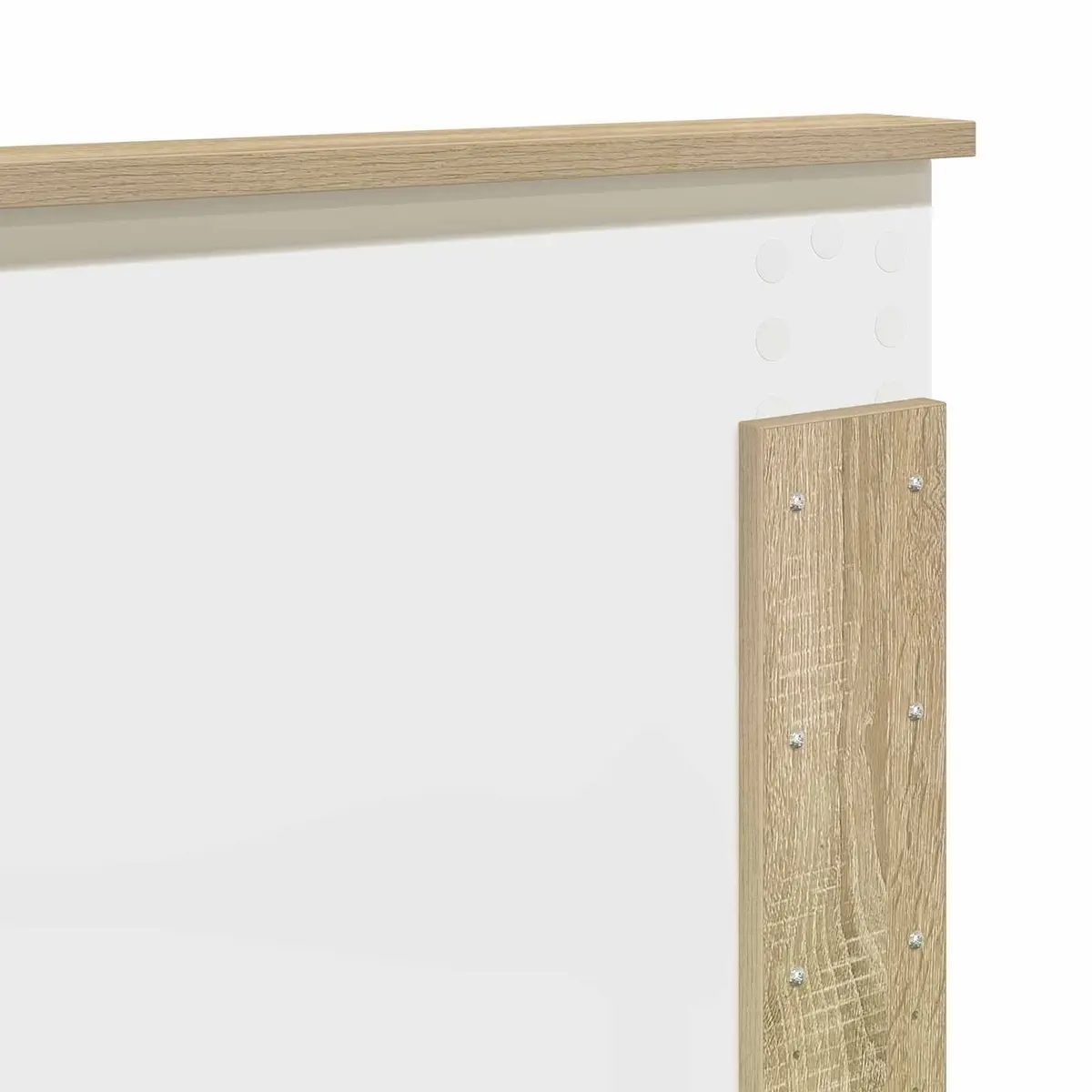 Bed Frame Modern with Headboard 150 x 200 cm Brown