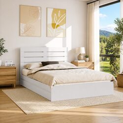 Engineered Wood Storage Bed Frame 150 x 200 cm