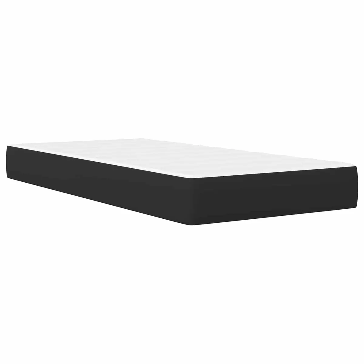 Bed Frame with Headboard Black 90 x 190 cm Faux Leather Modern Design