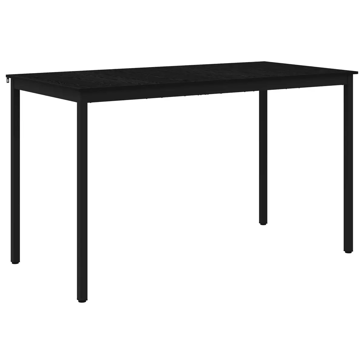 Standing Bar Table Modern Rectangular Engineered Wood Black