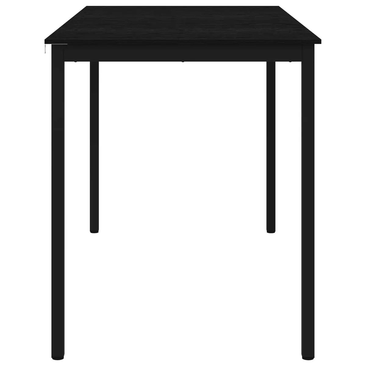 Standing Bar Table Modern Rectangular Engineered Wood Black