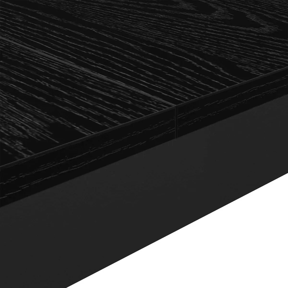 Standing Bar Table Rectangular Easy to Clean Black Engineered Wood