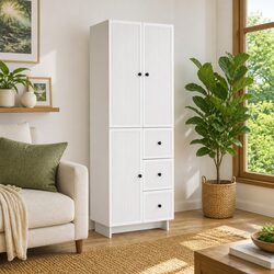 Modular Living Room Cabinet Set, 2 Pieces, Engineered Wood