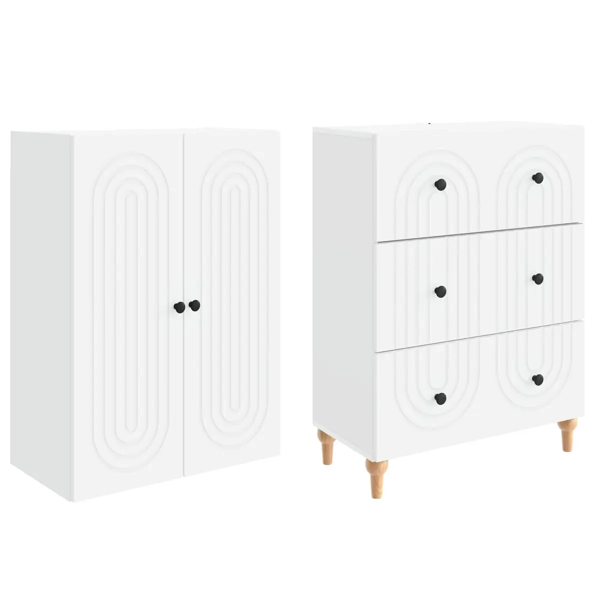 Cabinet Set Engineered Wood Organiser 66 x 34.5 x 90 cm