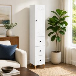 Engineered Wood 2-Piece Cabinet Set for Storage Needs