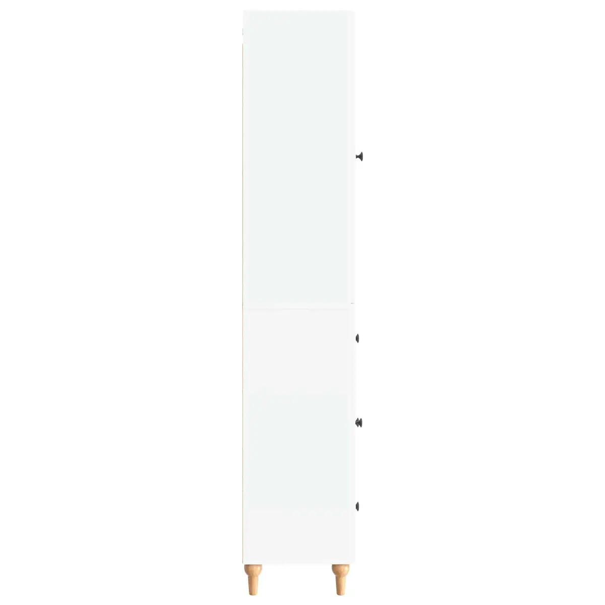Cabinet Set Storage Furniture 2 Pieces White Shelves Drawers Compartments