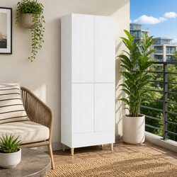 Engineered Wood Storage Cabinet Set - 66 x 34.5 x 95 cm