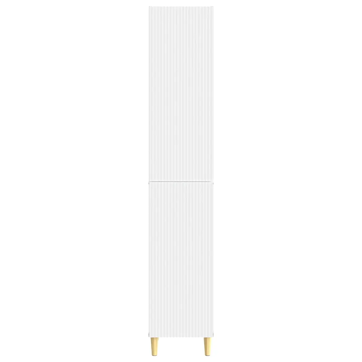 Engineered Wood Cabinet Set 2 pcs White Storage Furniture Modular Shelving
