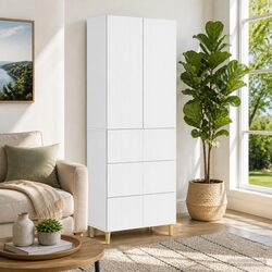 Engineered Wood Cabinet Set 2 pcs 66 x 34.5 x 90 cm