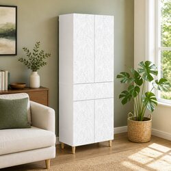 Durable White Modular Furniture Set with Storage Solutions