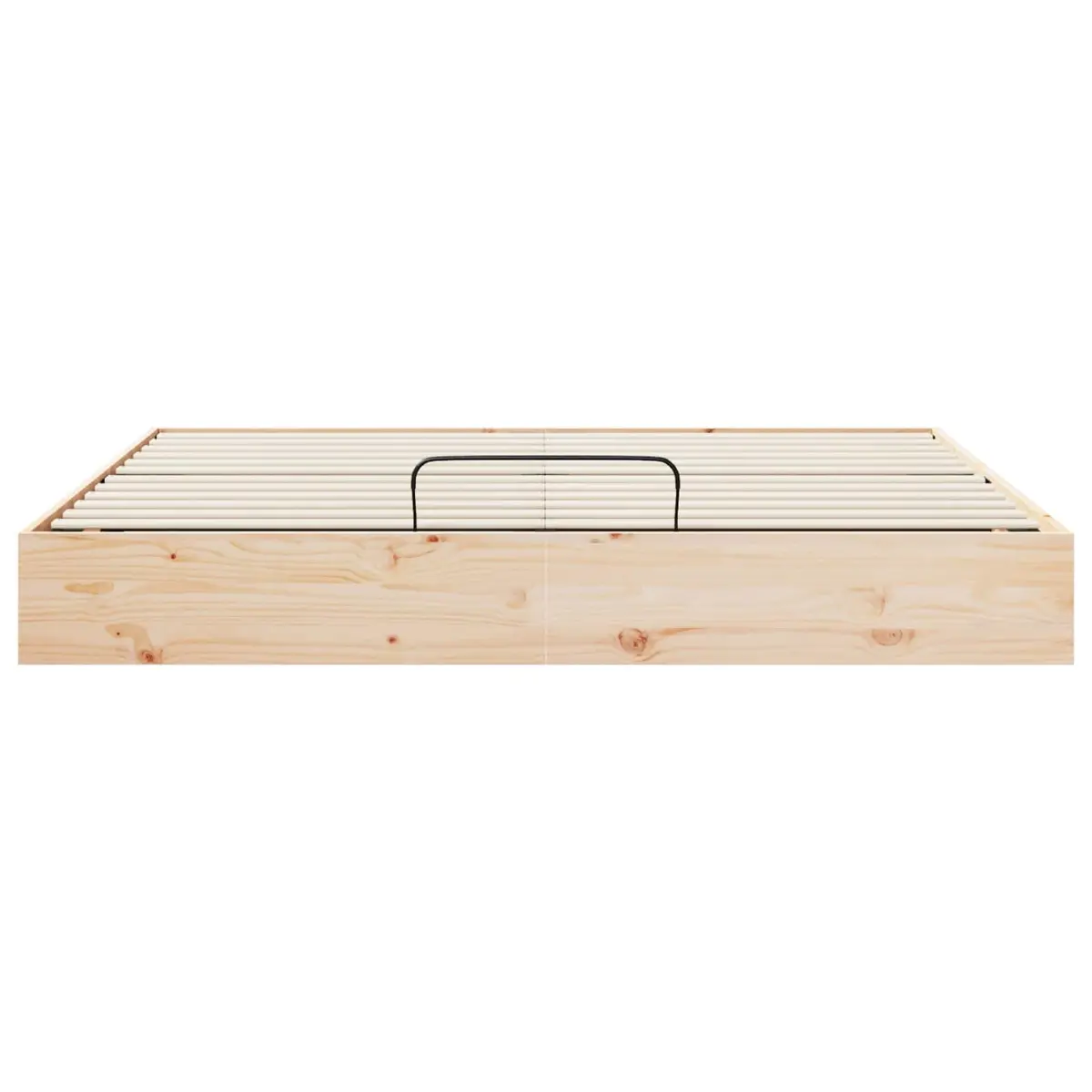 Storage Ottoman Bed Frame Modern Gas Lift 180 x 200 cm Brown