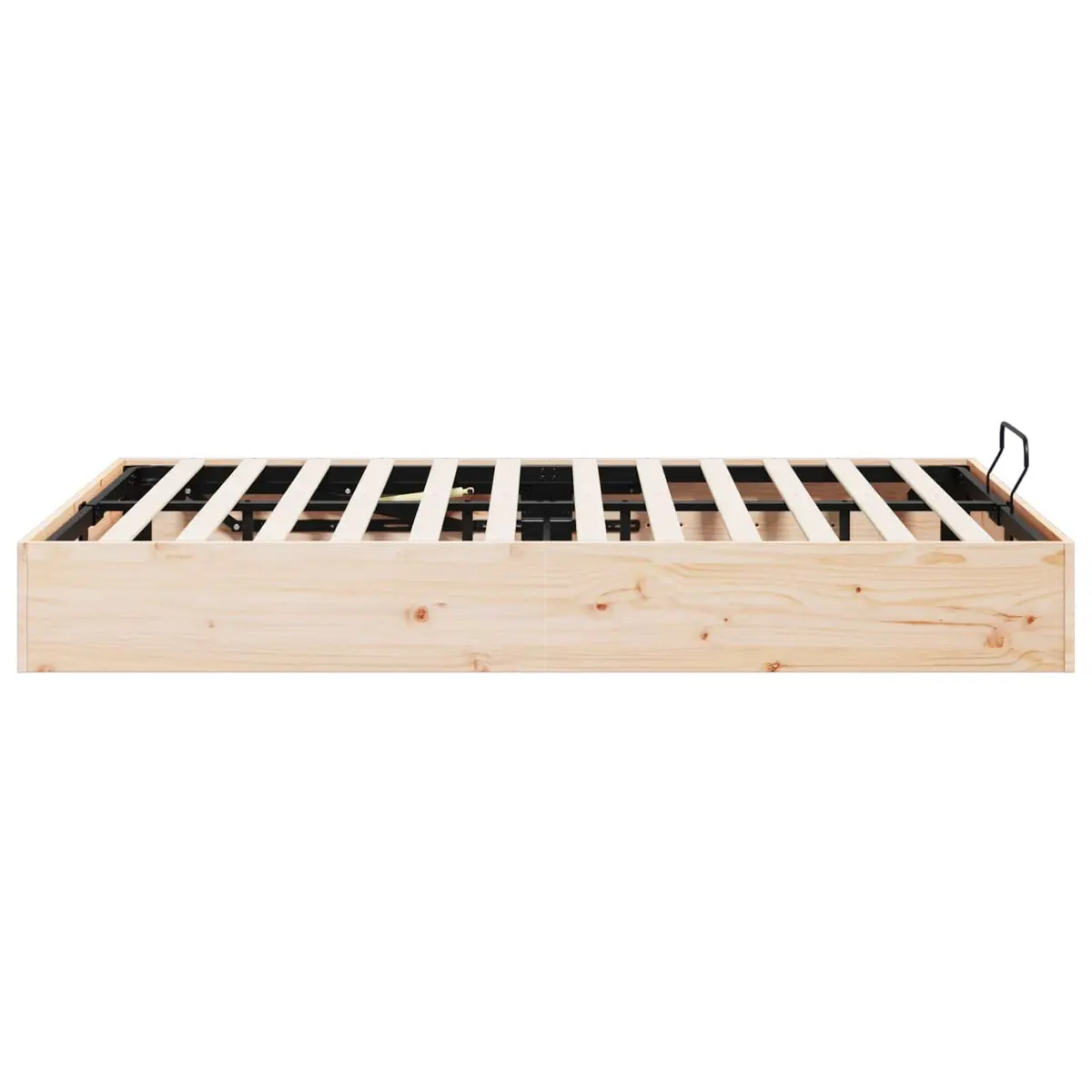 Storage Ottoman Bed Frame Modern Gas Lift 180 x 200 cm Brown