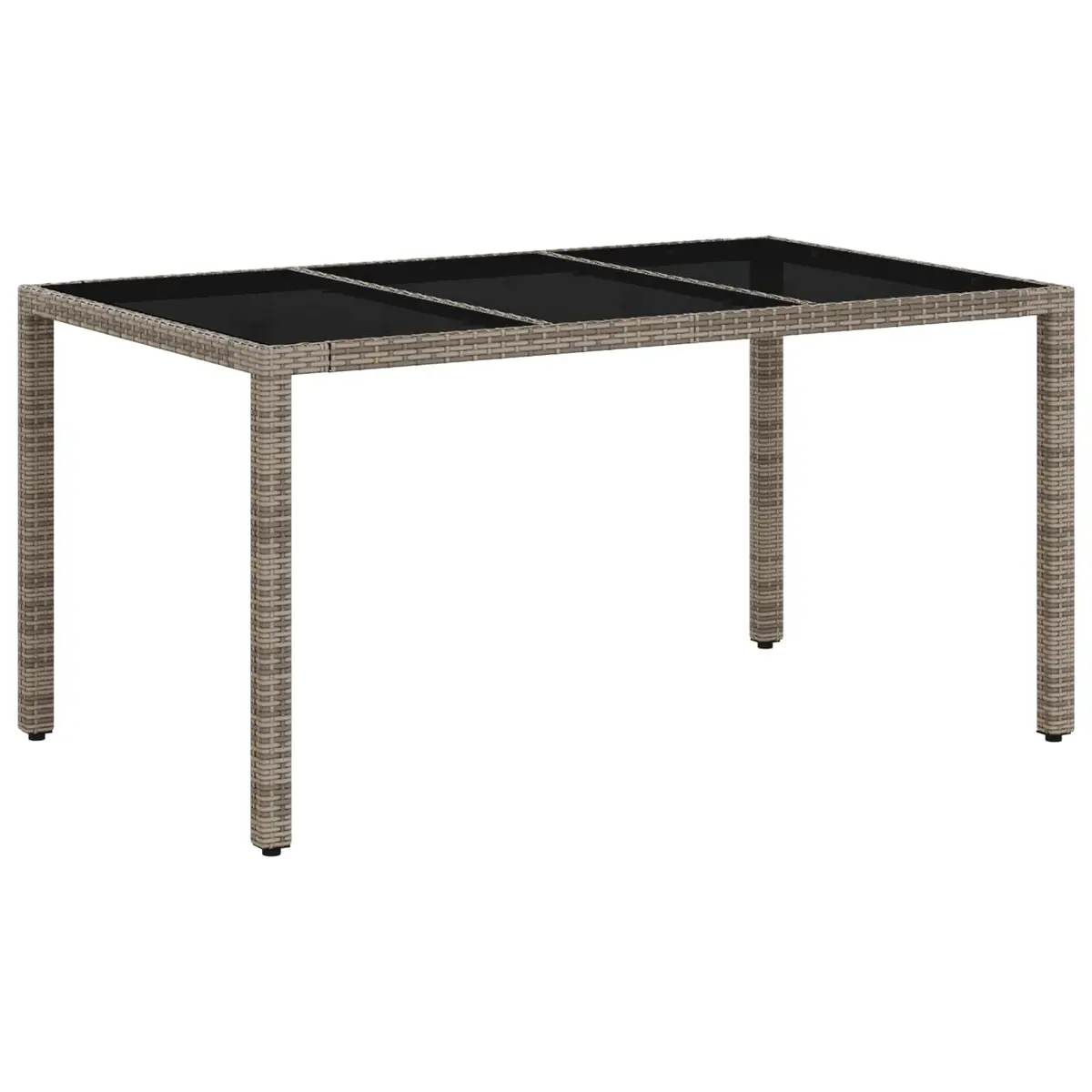 Outdoor Dining Set 5 Piece Grey Patio Furniture Table Chairs Garden Lounge