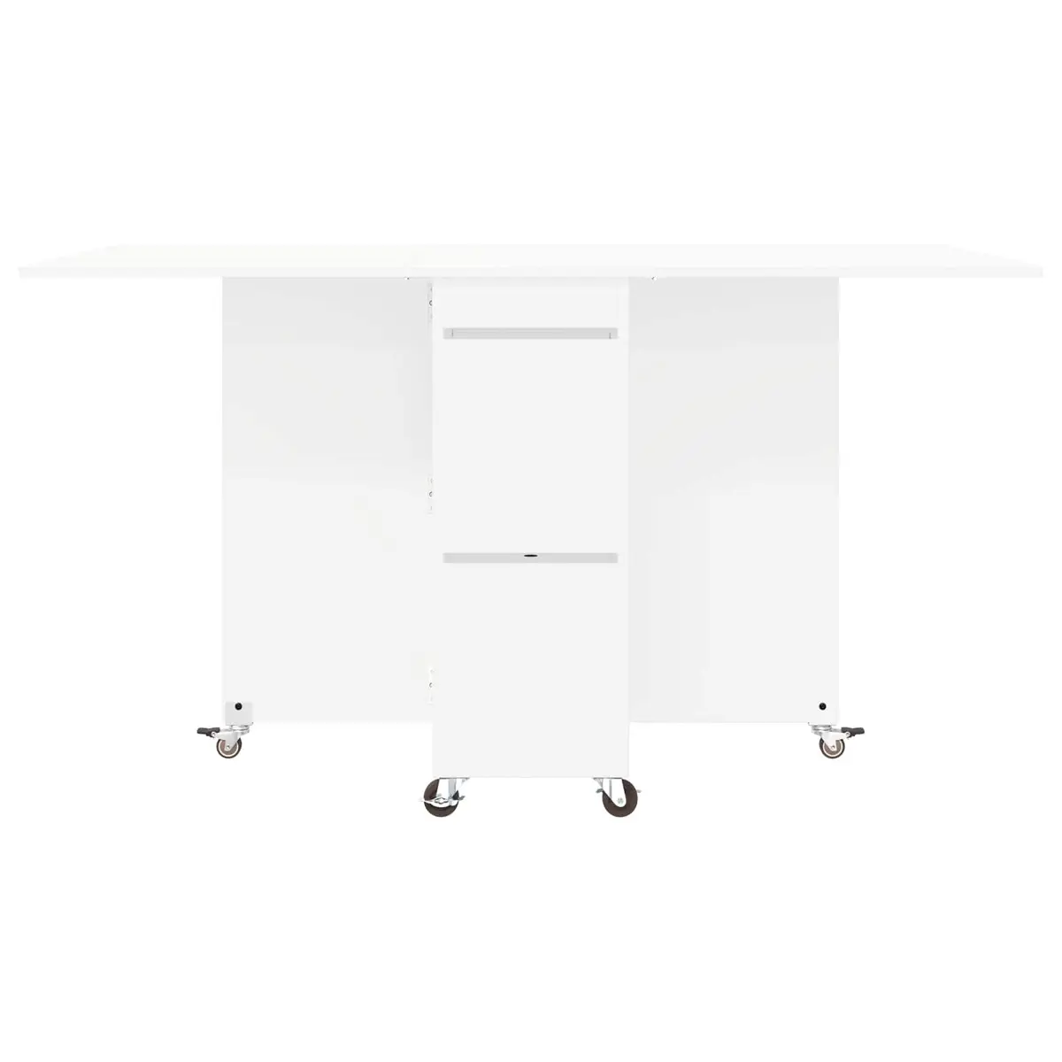 White Extendable Dining Table 140x80x77cm