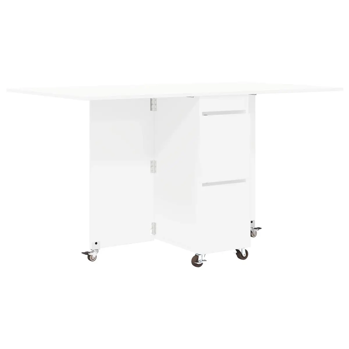 White Extendable Dining Table 140x80x77cm