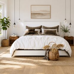 Engineered Wood Bedside Cabinets - 2 Piece Set