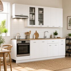 Precision 8 Piece Engineered Wood Kitchen Storage Unit