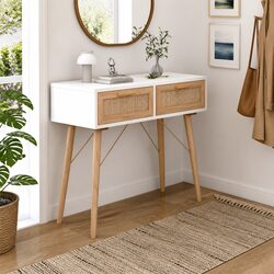 Engineered Wood Console Table 80x30x75 cm White