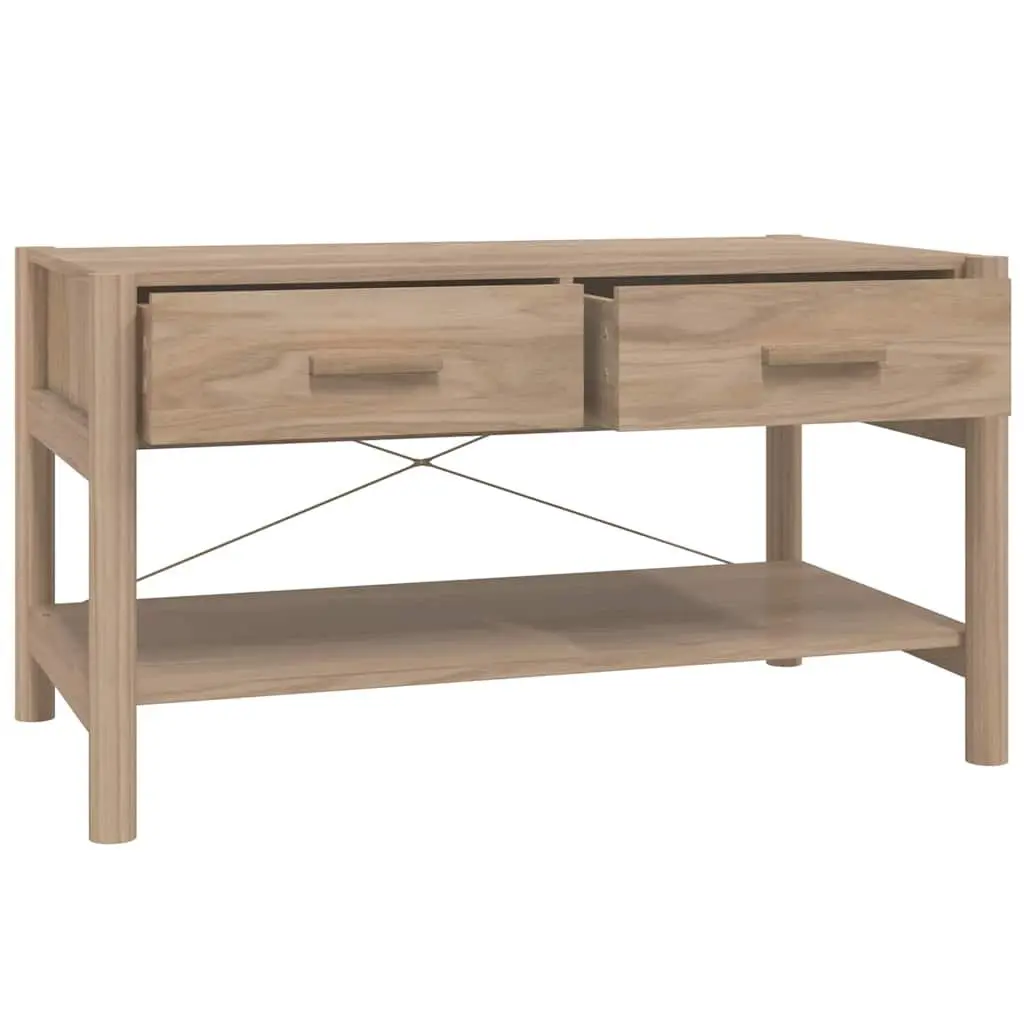 Coffee Table with Storage Engineered Wood Brown 82L x 48W x 45H cm