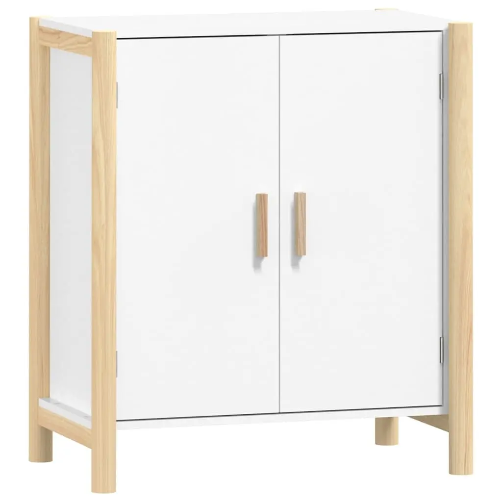 Sideboard Storage Cabinet Engineered Wood 62x38x70 cm White