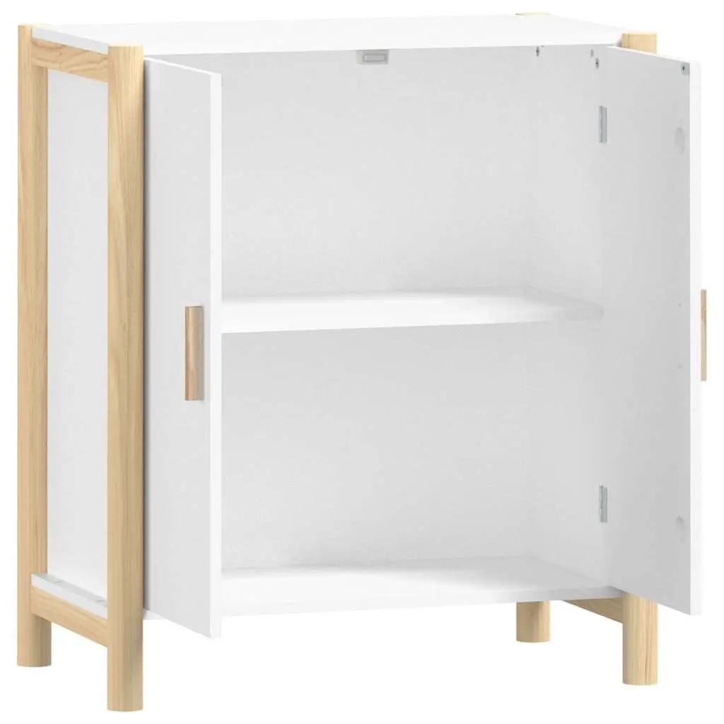 Sideboard Storage Cabinet Engineered Wood 62x38x70 cm White