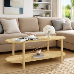 Coffee Table 110x48x40 cm in Brown Engineered Wood