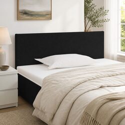 100cm Black Fabric Headboard with Adjustable Height